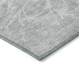 Homeroots 3' Stylish Abstract Lavender And Ivory Washable Area Rug For Indoor Or Outdoor Use, Durable Design 3' X 5' Polyester 580130