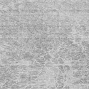 Homeroots 3' Stylish Abstract Lavender And Ivory Washable Area Rug For Indoor Or Outdoor Use, Durable Design 3' X 5' Polyester 580130