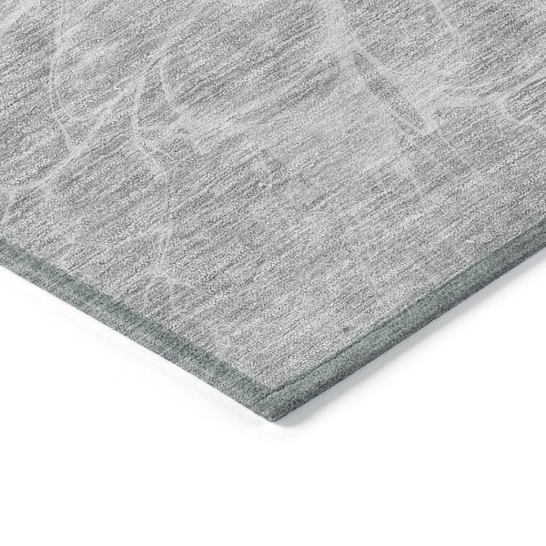 Homeroots 3' Stylish Abstract Lavender And Ivory Washable Area Rug For Indoor Or Outdoor Use, Durable Design 5' X 8' Polyester 580131