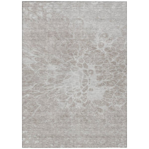 HomeRoots 9' Abstract Taupe Beige and Ivory Washable Area Rug - Stylish Indoor Outdoor Durable Design 9' X 12' 580140