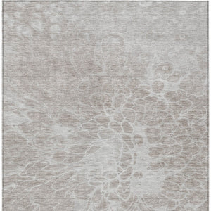Homeroots 3' Stylish Abstract Lavender And Ivory Washable Area Rug For Indoor Or Outdoor Use, Durable Design 10' X 14' Polyester 580141