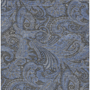 Homeroots 3' Stylish Green And Ivory Paisley Washable Area Rug For Indoor And Outdoor Spaces, Durable Design 10' X 14' Polyester 580159