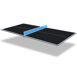 English Elm 8ft Foldable Mdf Ping Pong Conversion Top for Solo Practice and Indoor Play Black W1408P262536