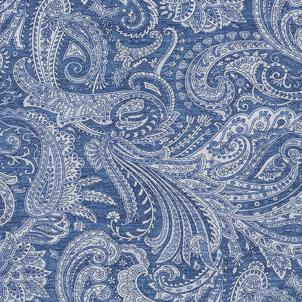 Homeroots 3' Stylish Green And Ivory Paisley Washable Area Rug For Indoor And Outdoor Spaces, Durable Design 5' X 8' Polyester 580185