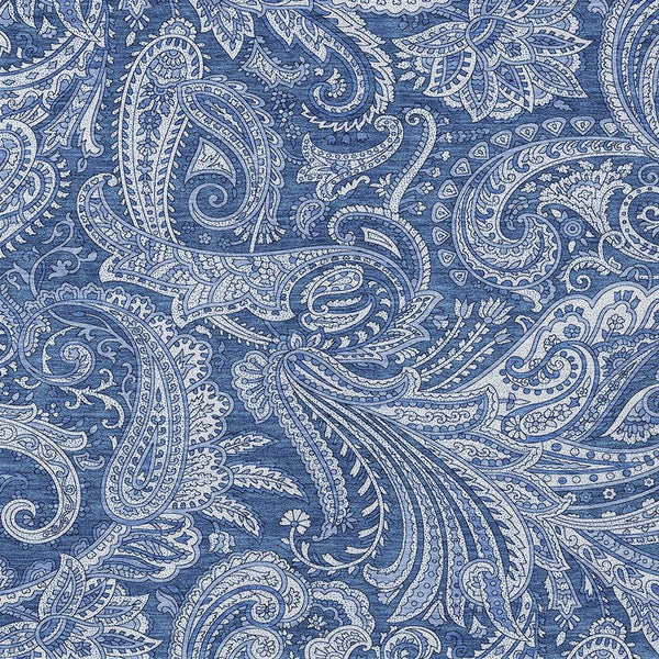 Homeroots 3' Stylish Green And Ivory Paisley Washable Area Rug For Indoor And Outdoor Spaces, Durable Design 9' X 12' Polyester 580188