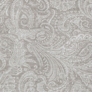 Homeroots 3' Stylish Green And Ivory Paisley Washable Area Rug For Indoor And Outdoor Spaces, Durable Design 5' X 8' Polyester 580197