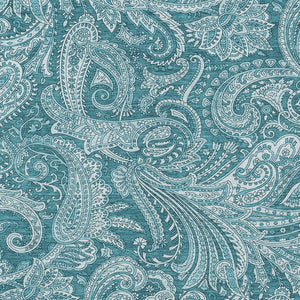 Homeroots 3' Stylish Green And Ivory Paisley Washable Area Rug For Indoor And Outdoor Spaces, Durable Design 8' X 10' Polyester 580205
