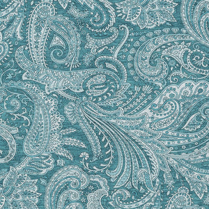 Homeroots 3' Stylish Green And Ivory Paisley Washable Area Rug For Indoor And Outdoor Spaces, Durable Design 9' X 12' Polyester 580206