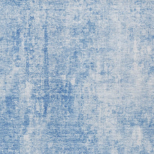HomeRoots 9' Denim Blue and Ivory Abstract Area Rug - Modern, Washable Design for Indoor and Outdoor Spaces 9' X 12' 580242
