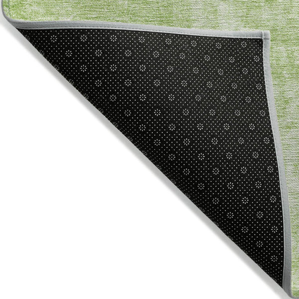 HomeRoots 5' Abstract Green and Ivory Area Rug - Washable, Durable Indoor/Outdoor Comfort for Any Space 8' X 10' 580247