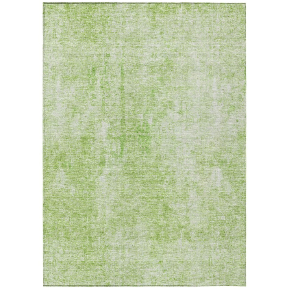 HomeRoots 5' Abstract Green and Ivory Area Rug - Washable, Durable Indoor/Outdoor Comfort for Any Space 10' X 14' 580249