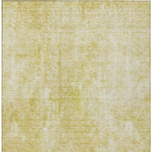 HomeRoots 5' Gold Wheat and Ivory Abstract Area Rug - Washable, Durable, Perfect for Indoor and Outdoor Spaces 5' X 8' 580251