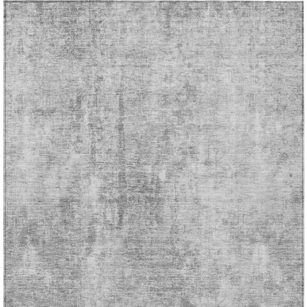 HomeRoots 5' Abstract Gray Silver Charcoal Area Rug - Stylish, Washable, Durable for Indoor & Outdoor Use 5' X 8' 580257