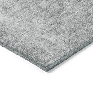 HomeRoots 5' Abstract Gray Silver Charcoal Area Rug - Stylish, Washable, Durable for Indoor & Outdoor Use 8' X 10' 580259
