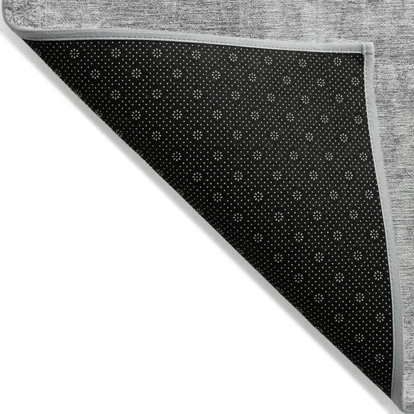 HomeRoots 5' Abstract Gray Silver Charcoal Area Rug - Stylish, Washable, Durable for Indoor & Outdoor Use 10' X 14' 580261