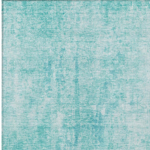 HomeRoots 5' Teal Blue and Ivory Abstract Area Rug - Stylish, Washable, Durable for Indoor and Outdoor Use 5' X 8' 580269