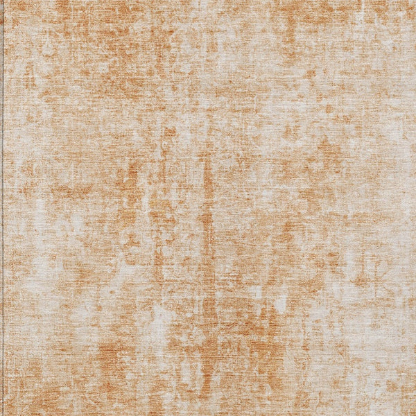 HomeRoots 5' Terra Cotta Copper Ivory Abstract Area Rug - Stylish, Durable & Washable for Indoor Outdoor Use 8' X 10' 580277