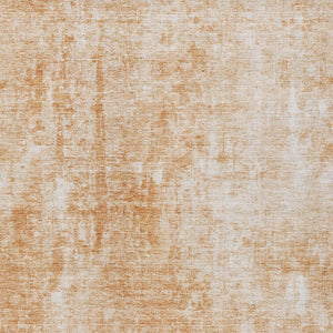 HomeRoots 5' Terra Cotta Copper Ivory Abstract Area Rug - Stylish, Durable & Washable for Indoor Outdoor Use 10' X 14' 580279
