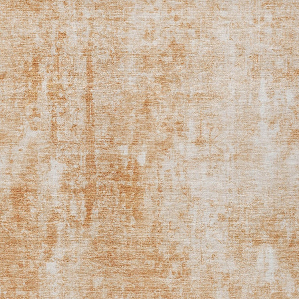 HomeRoots 5' Terra Cotta Copper Ivory Abstract Area Rug - Stylish, Durable & Washable for Indoor Outdoor Use 10' X 14' 580279