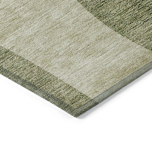 Homeroots 3' Beige And Chocolate Abstract Washable Area Rug – Perfect For Indoor And Outdoor Spaces! 10' X 14' Polyester 580285