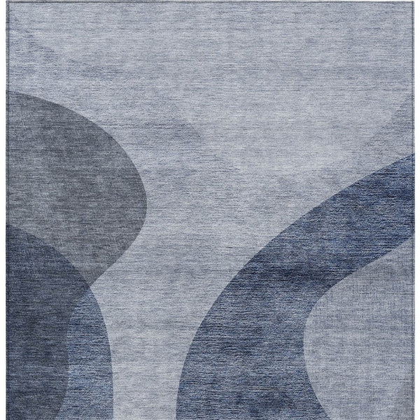 Homeroots 3' Beige And Chocolate Abstract Washable Area Rug – Perfect For Indoor And Outdoor Spaces! 5' X 8' Polyester 580287