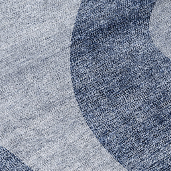 Homeroots 3' Beige And Chocolate Abstract Washable Area Rug – Perfect For Indoor And Outdoor Spaces! 8' Round Polyester 580288