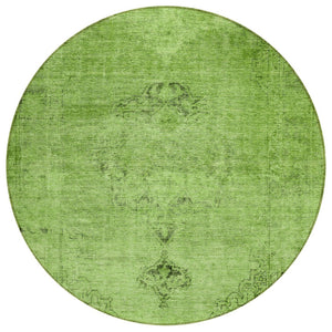 HomeRoots 5' Timeless Oriental Style Washable Area Rug for Indoor and Outdoor Use - Durable, Easy Care Design 8' Round 580318