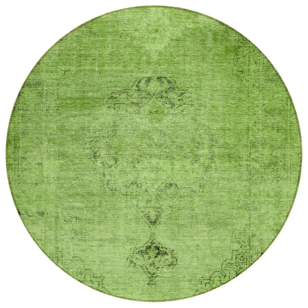 HomeRoots 5' Timeless Oriental Style Washable Area Rug for Indoor and Outdoor Use - Durable, Easy Care Design 8' Round 580318