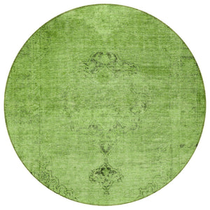 HomeRoots 5' Timeless Oriental Style Washable Area Rug for Indoor and Outdoor Use - Durable, Easy Care Design 8' Round 580318