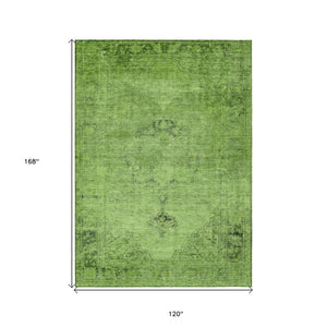 HomeRoots 5' Timeless Oriental Style Washable Area Rug for Indoor and Outdoor Use - Durable, Easy Care Design 10' X 14' 580321