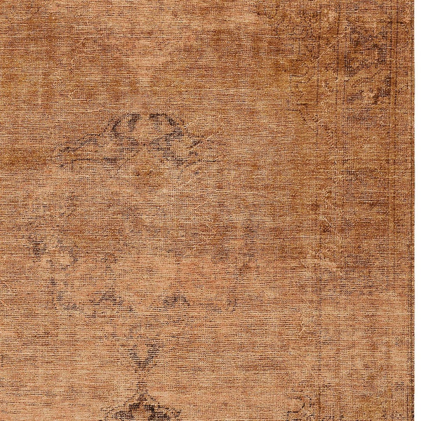 HomeRoots 5' Classic Oriental Area Rug in Copper Orange & Brown | Durable, Washable for Indoor & Outdoor Use 5' X 8' 580335