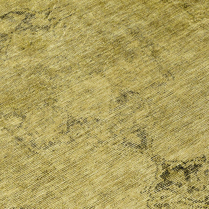 HomeRoots 5' Elevate Your Space with a Durable Gold Brown Oriental Washable Area Rug for Indoor & Outdoor Use 8' Round 580342