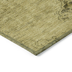 HomeRoots 5' Elevate Your Space with a Durable Gold Brown Oriental Washable Area Rug for Indoor & Outdoor Use 8' X 10' 580343