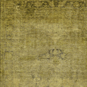 HomeRoots 5' Elevate Your Space with a Durable Gold Brown Oriental Washable Area Rug for Indoor & Outdoor Use 10' X 14' 580345