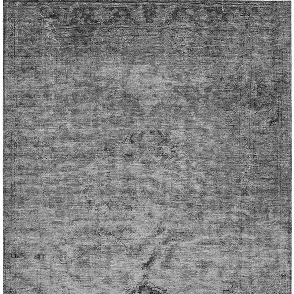 HomeRoots 9' Oriental Area Rug - Stylish Gray, Silver & Charcoal Design for Indoor & Outdoor Durability 9' X 12' 580350