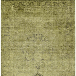 HomeRoots 5' Elegant Khaki Brown and Taupe Oriental Washable Area Rug for Indoor and Outdoor Use 8' X 10' 580355