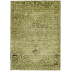 HomeRoots 9' Timeless Khaki Brown and Taupe Oriental Area Rug - Durable, Washable, Indoor/Outdoor Elegance 9' X 12' 580356