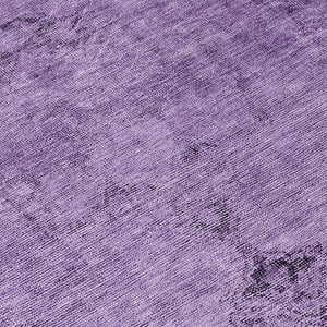 HomeRoots 5' Stylish Purple Eggplant and Lavender Oriental Rug – Durable, Washable for Indoor & Outdoor Use 8' Round 580360