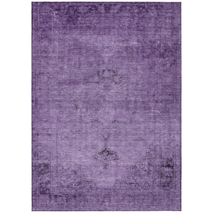 HomeRoots 9' Elegant Purple Eggplant and Lavender Oriental Area Rug - Durable, Washable, Indoor/Outdoor Style 9' X 12' 580362