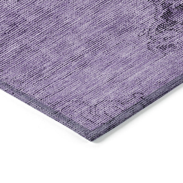 HomeRoots 9' Elegant Purple Eggplant and Lavender Oriental Area Rug - Durable, Washable, Indoor/Outdoor Style 9' X 12' 580362