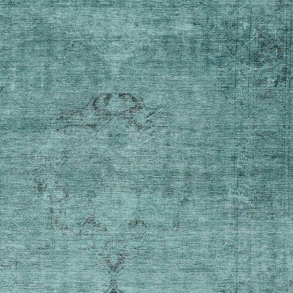 HomeRoots 5' Indoor Outdoor Teal Blue Turquoise Charcoal Oriental Area Rug - Stylish, Washable, Durable Design 5' X 8' 580365