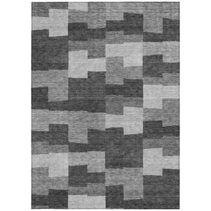 Homeroots 3' Stylish Beige Ivory And Brown Geometric Washable Area Rug For Indoor Outdoor Spaces 10' X 14' Polyester 580393