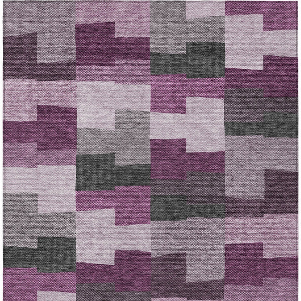 Homeroots 3' Stylish Beige Ivory And Brown Geometric Washable Area Rug For Indoor Outdoor Spaces 3' X 5' Polyester 580394