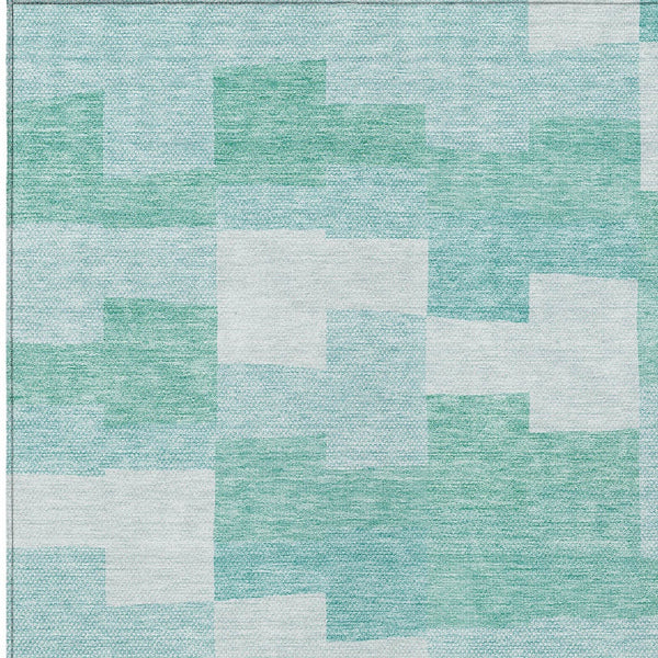 Homeroots 3' Stylish Beige Ivory And Brown Geometric Washable Area Rug For Indoor Outdoor Spaces 8' X 10' Polyester 580415