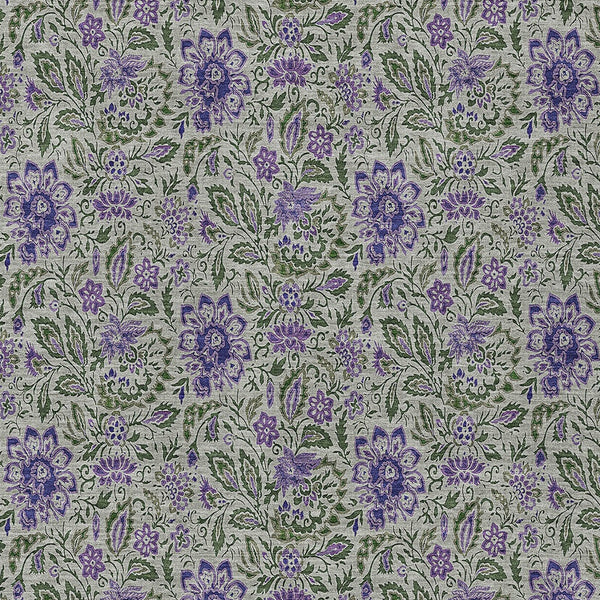 Homeroots 3' Green Floral Washable Area Rug - Stain Resistant, Durable Design For Indoor & Outdoor Spaces 10' X 14' Polyester 580459