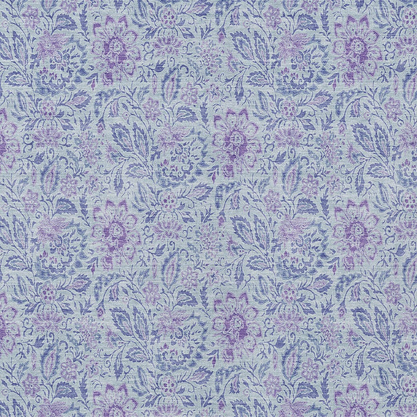 Homeroots 3' Green Floral Washable Area Rug - Stain Resistant, Durable Design For Indoor & Outdoor Spaces 8' X 10' Polyester 580469