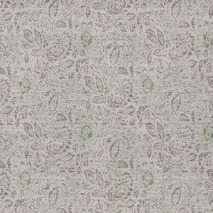 Homeroots 3' Green Floral Washable Area Rug - Stain Resistant, Durable Design For Indoor & Outdoor Spaces 10' X 14' Polyester 580489