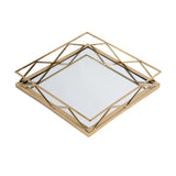 Lydon Rectangle Metal Serving Tray 5805016 Gold Butler Specialty