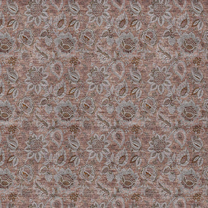 Homeroots 3' Denim Blue Floral Washable Area Rug – Perfect For Indoor And Outdoor Spaces, Durable & Stylish 5' X 8' Polyester 580503