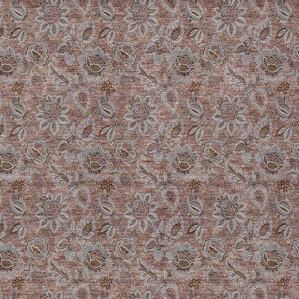 Homeroots 3' Denim Blue Floral Washable Area Rug – Perfect For Indoor And Outdoor Spaces, Durable & Stylish 5' X 8' Polyester 580503